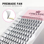 5pcs/Lot CoMango Short Stem Premade Fans Russian Volume Lashes Tray Premium Eyelash Extensions Supplies for Eye Beauty Makeup