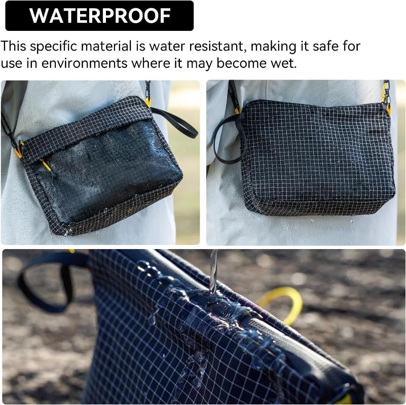 Dyneema UHMWPE Waterproof Dry Bag IPX6 Sealed, Ultralight, Black/Green/Purple