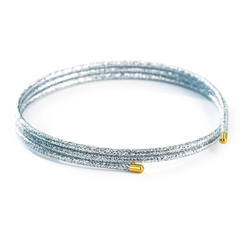 5Pcs Multicolor Magnetic Rope Adjustable Magnet Milan Rope Bracelet Automatic Magnetic DIY Jewelry Making Accessories