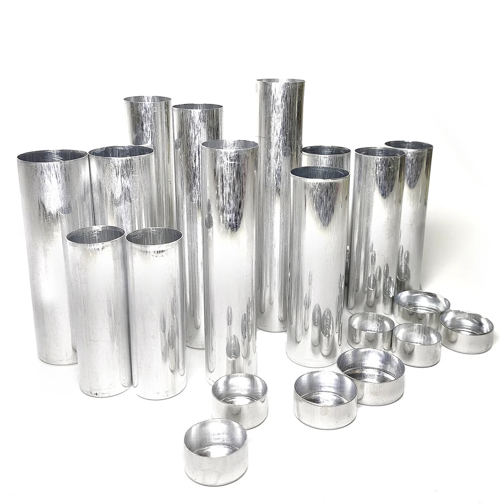 100pcs dental Empty Tube Aluminum Cartridges With Cover Diameter 22mm 25mm 25.5mm 28m Flexible Acrylic dental materials products