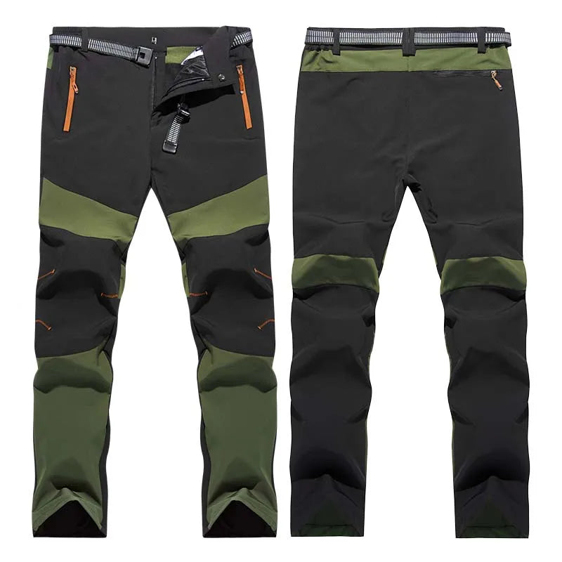 Fanuocetar Stretch Quick Dry Hiking Pants Mens Summer Outdoor Splash Proof Camping Trekking Fishing Climbing Breathable Trousers