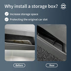 Smabee for Audi Q4 E-Tron 2021-2025 Door Side Storage Box TPE Front Rear Door Handle Organizer Tidying Car Accessories