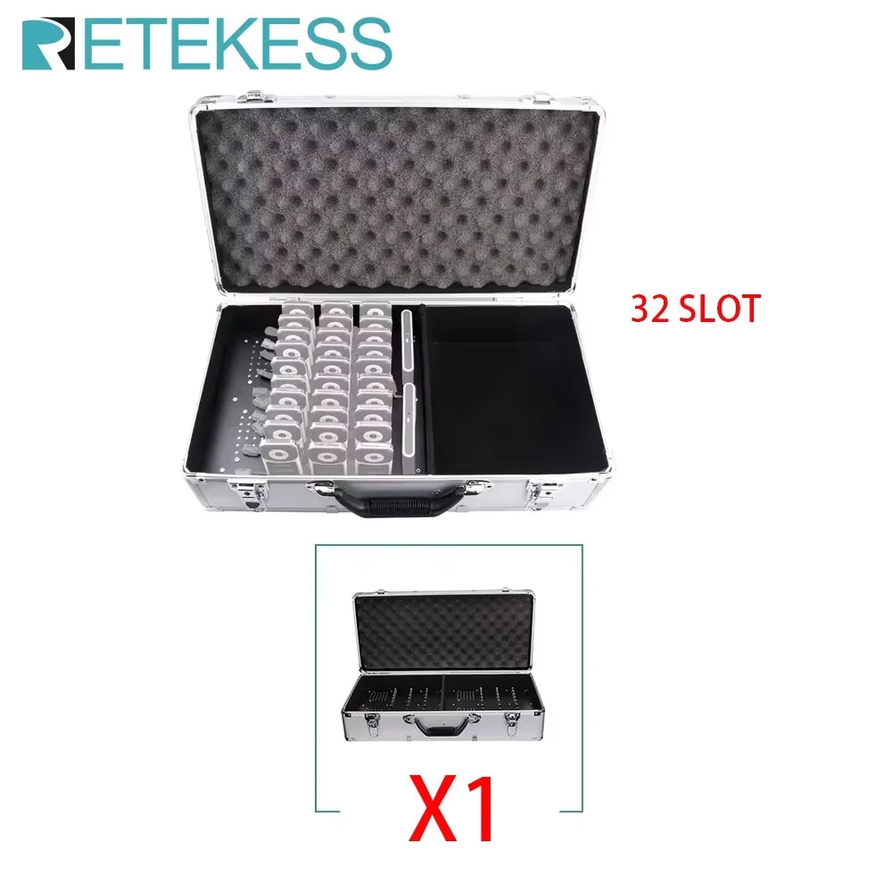 Retekess T130S Tour Guide System Audio Guide, 2nd Gen T130 Mic Long Standby Transmitter Receivers Radio Guide For Tour Training