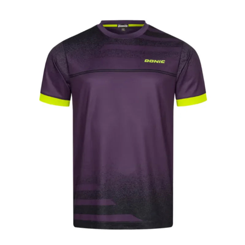 DONIC Table Tennis Jersey Lapel Round Neck Quick Dry Sports T-shirt Breathable Short Sleeve Ping Pong Shirt Men Women