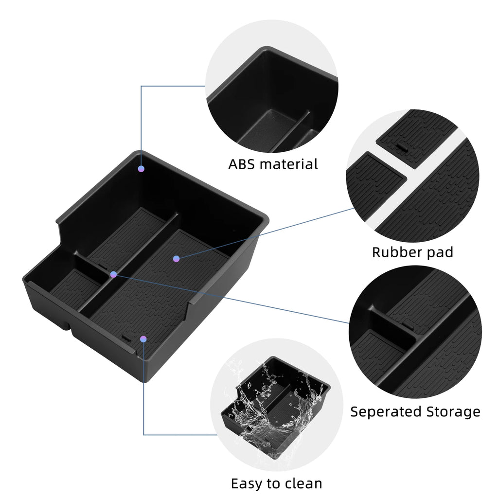 SMABEE Center Console Armrest Box Organizer Tray for BYD Atto 3 Evo 2025-2026 ABS