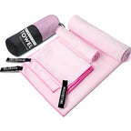3PCS Quick Dry Beach Towel, Microfiber Travel Towel 3 Size in 1 Pack,Fast Drying Towel Set for Camping, Beach, Gym, Sports, Yoga