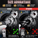 OVEHEL Led Projector Lens H7 H4 Car Headlight H11 6400000LM 4200W Bulb 9005 9006 Canbus 6000K Auto/Moto Fog Light LHD 12V 24V