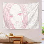 VIKAMA NANA anime girl tapestry wall hanging, pink, BU-1, 120x180cm