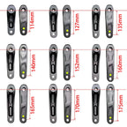 E-Bike Crank Arm Set Alloy Square Taper Hole Exercise Bike Dynamic Crankset 114/127/135/140/152/160/165/170/175 Bicycle Parts
