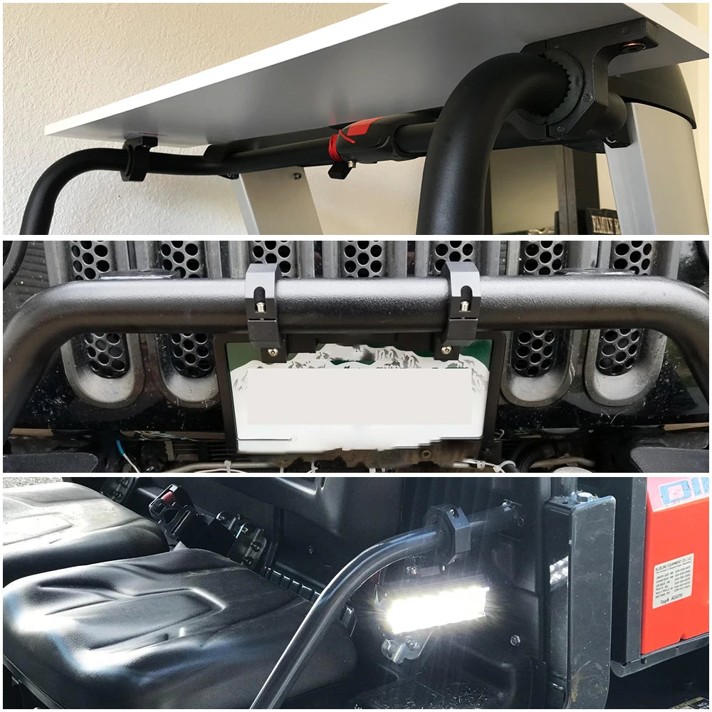 Off-Road LED Light Bar Mounting Bracket Kit for 1"/1.5"/1.75"/2" Universal Aluminum ATV UTV Motorcycle Truck Whip Light Mount