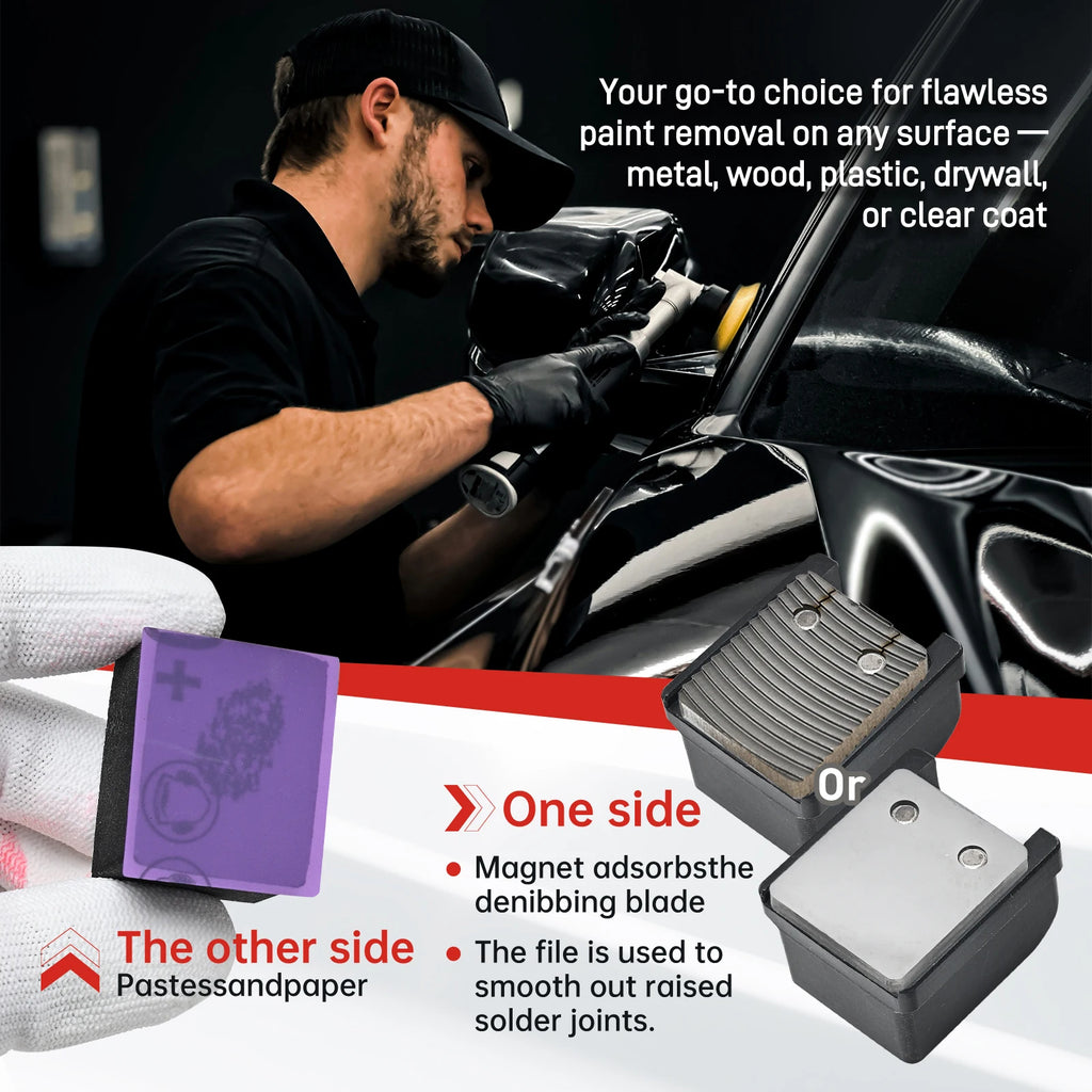Professional Car Paint Spot Repair Kit for Scratch Chip & Stain Removal Auto Body Detailing Tool Super Hard Precision Scraper