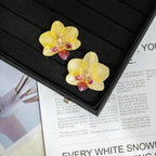 "Resin Coated Natural Dried Phalaenopsis Orchid Flowers - DIY Craft Supplies for Jewelry Making (Earrings/Brooch) Real Preserved