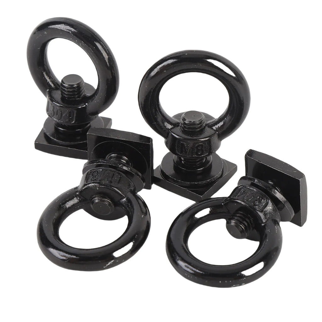 T Bolt Eye Nut Kit Stable Support Stainless Steel T Track Mount Tie Down  High Hardness for Holding Tie Down Straps