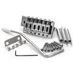 Miwayer 52.5mm Guitar Tremolo Bridge Vintage Saddle Steel Block Set for Fender Strat Squier Electric Guitar Available,Chrome