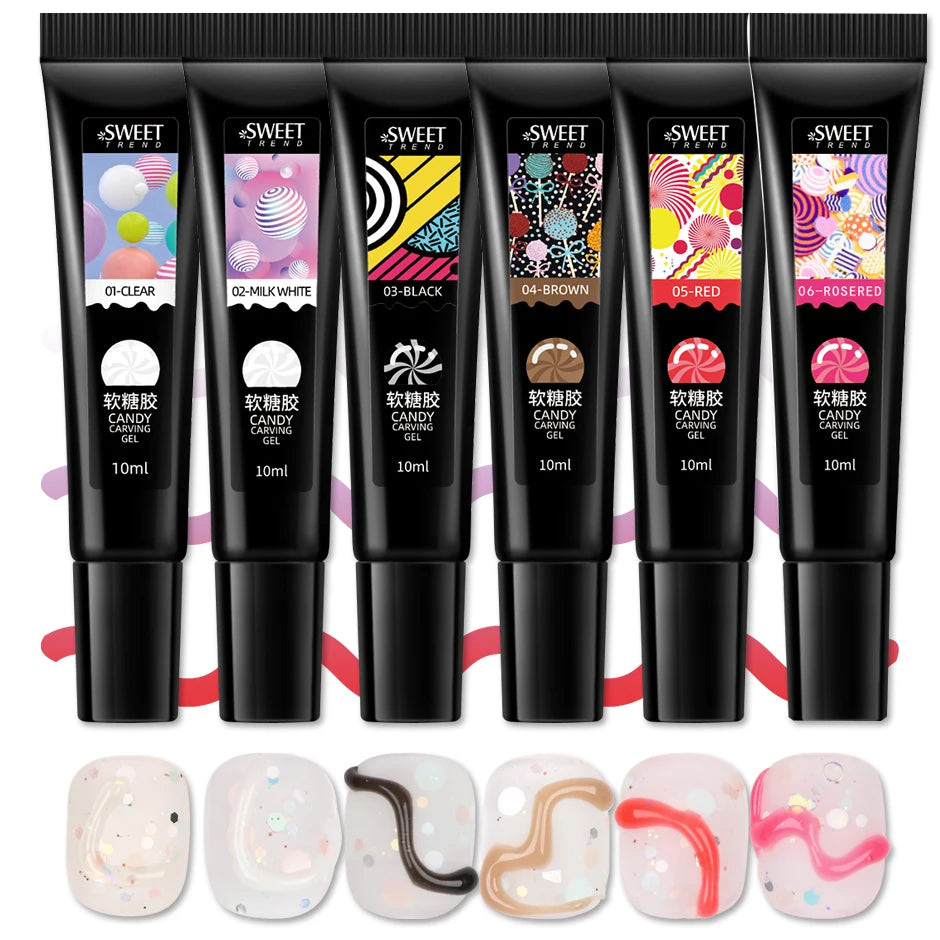 5/6pcs Fluorescent Stamping Plates Gel Nail Polish Manicure Set Hybrid Lacquer Gel For Nails Art Template Printing Accessories