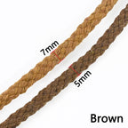 10M 5/7mm Cotton Cord for Sewing Twisted Rope Bag Strap Weave Cords Woven String Home Textile Decoration Ropes Craft Accessories