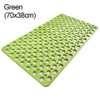 Rubber Non-Slip Bath Mat with Drain Holes, Anti-Mold Machine Washable Shower/Tub Mat