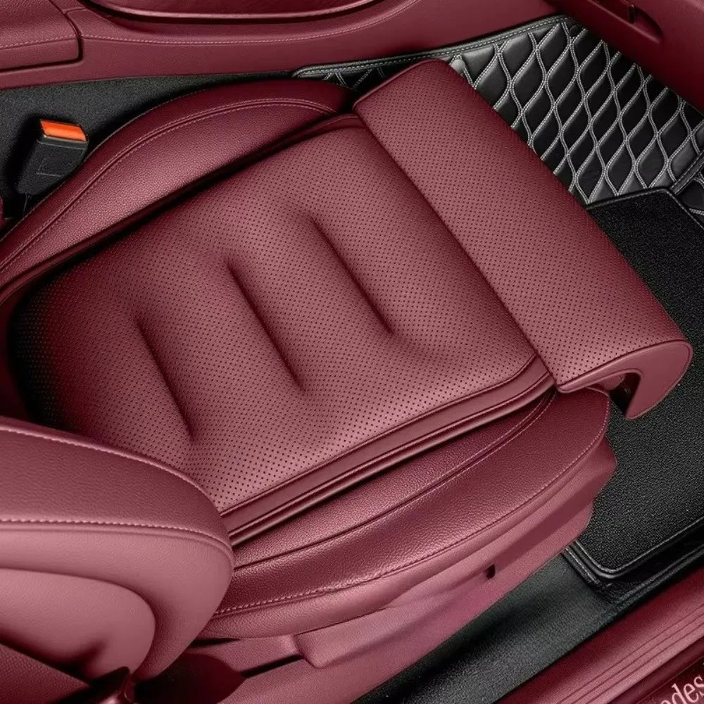 Universal Suede Cover Memory Foam Leg Support Thick Padding Non-slip Car Seat Cushion Adjustable Seat Extender