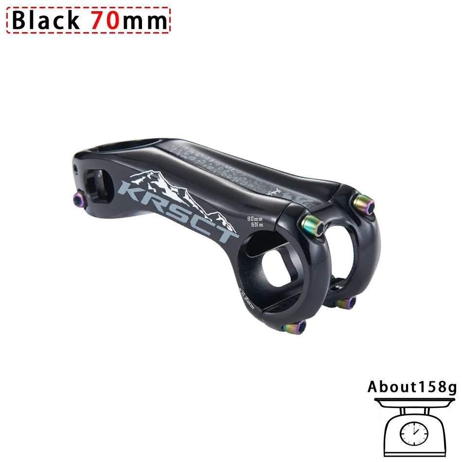 KRSCT Bicycle Stem 3D Forging High Strength Mountain Bike Stem -20 Degree 70/80/90/100mm Length for AM/FR/DH 31.8mm Handlebar