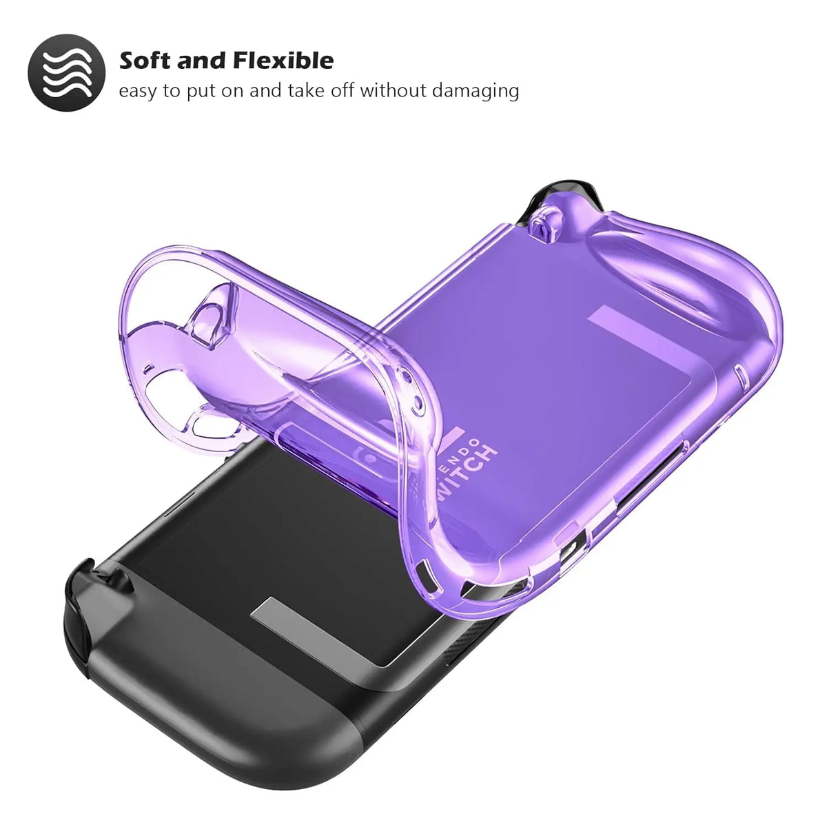 Protective Case for Switch 2 (2025), NS 2 TPU Cover Protector, Anti-Scratch, Shock-Absorption, Ergonomic Grip Design For NS2