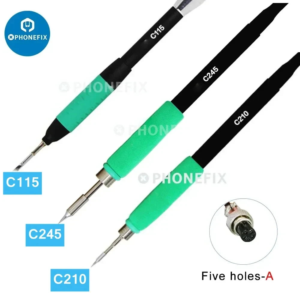 Universal 6PIN 5PIN T210 T245 T115 Handle for JBC Aixun Aifen i2C Precision Soldering Station Phone SMD PCB Welding Tools