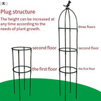 Plant Climbing Support Trellis Stand 2-3 Tier, White or Black, for Tomato Vine Plants