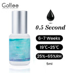 Gollee 0.5s Fast Drying Eyelash Extensions Glue 5ml Lashes Glue 6-8 Weeks Lasting Waterproof Salon Professional Eyelashes Makeup
