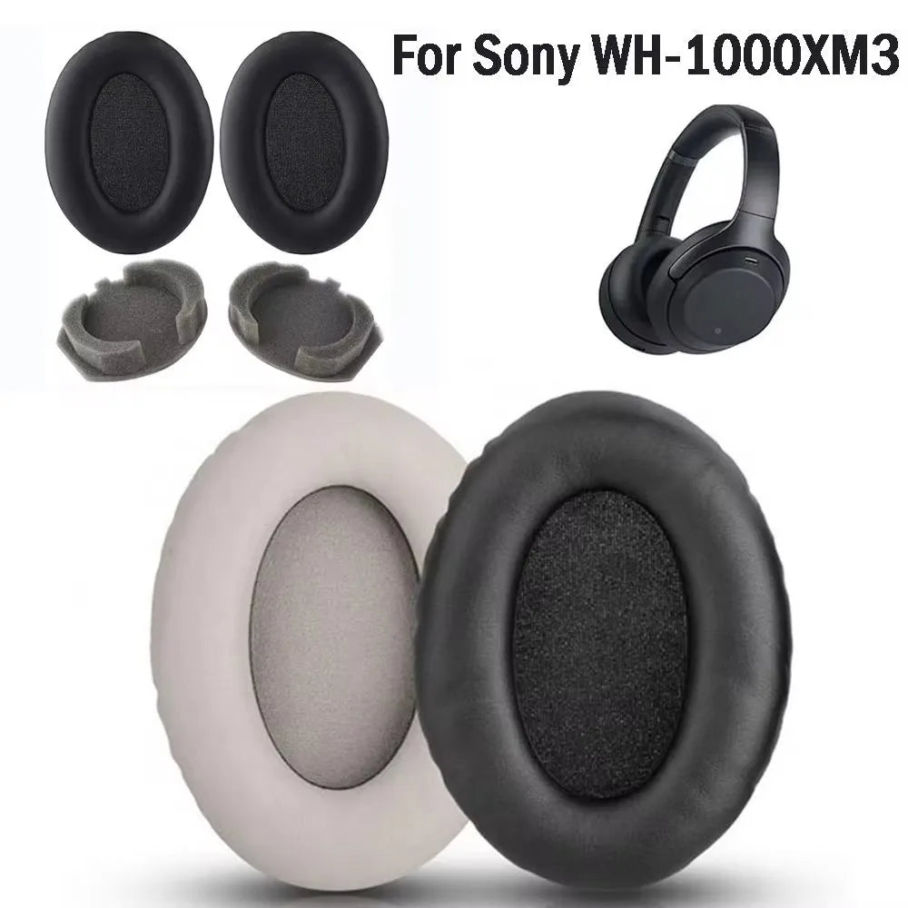 1Pair Replacement Earpads for Sony WH-1000XM3 1000XM3 WH1000XM3 Headphones Earmuff Ear Pads Cushions Accessories Repair Parts