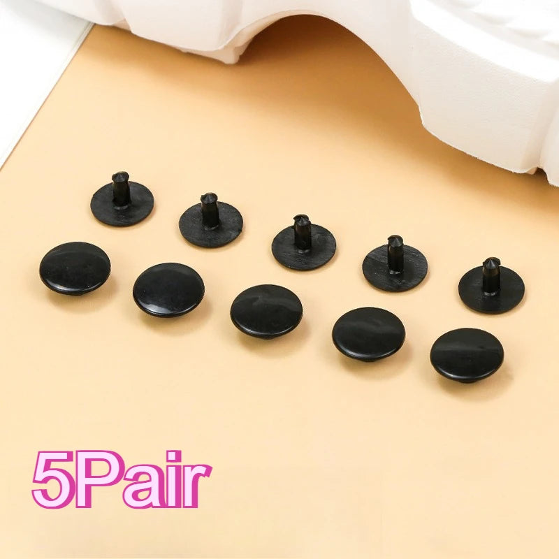 Garden Shoes 16mm Buckle Lace Accessories Black EVA Plastic Buckle Sandals Drop-molded Alligator Print Shoe Flower Accessories