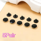 Garden Shoes 16mm Buckle Lace Accessories Black EVA Plastic Buckle Sandals Drop-molded Alligator Print Shoe Flower Accessories