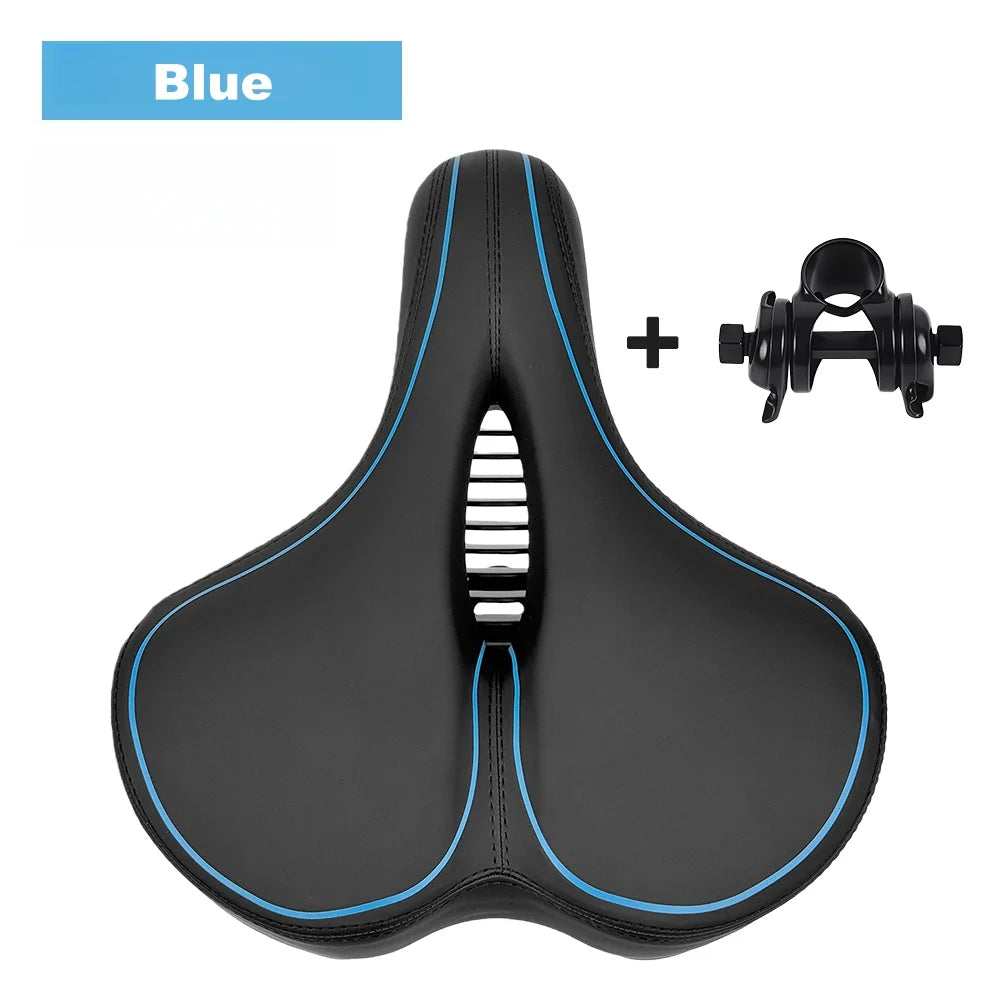 Wide Replacement Bike Saddle,Fit for Indoor & Outdoor Bicycles,Comfortable Bike Seat Cushion for Men & Women,Cycling Bike Parts