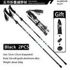Super Light Telescopic Trekking Poles Portable Nordic Walking Sticks for Outdoor Camping Hiking Easy to Fold Alpenstock