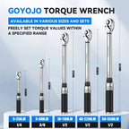 3/8” Torque Wrench 5-60N.m Square Drive Torques Key 1/4” Pro Torque Wrench 5-25N.m Professional Bicycle Automotive Repair Tool