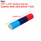 Car Sticker M Color Stripes Rally Side Hood Racing Motorsport Vinyl Decal Sticker Strip Bumper Engine Cover For BMW 117"/4.5m