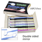 Best 10pcs/Box Lab Mouth Mirror Autoclavable Premium Front Surface Exam Reflector Double Sided Oral Mirrors Teeth Whitening Tool