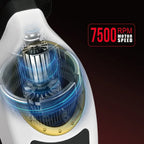 WMARK NG-7230 Professional Hair Clipper Ceramic Titanium Plated Blade 7500RPM Men's Trimmer Engraving Push with Charging Base