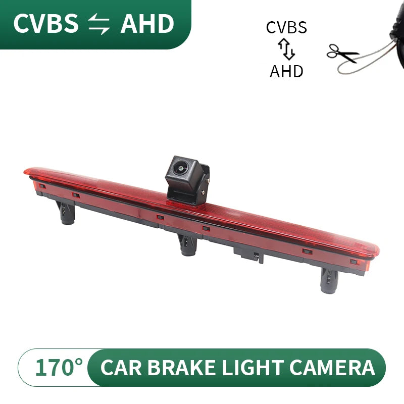 CCD AHD 170° Wide Angle Car Brake Light Reversing Camera for VW T5 Multivan/Caravelle 2003-2016 Transporter Single Door