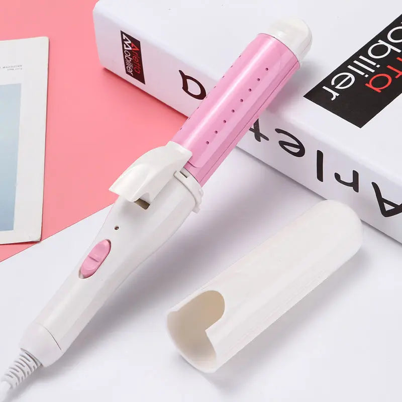 Temperature Setting Electric Hair Curler Straightener Long Curling Tong Wand 9-38mm Professional Hair Curling Iron LCD Screen