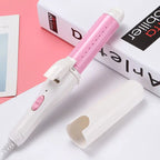 Temperature Setting Electric Hair Curler Straightener Long Curling Tong Wand 9-38mm Professional Hair Curling Iron LCD Screen