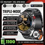 2026 New Fashion Luxury 1100mAh Battery 1.7-inch HD Screen Compass Wireless Call Flashlight 100+Sports Outdoor Sports smart