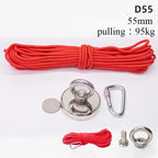 Super strong neodymium magnet, iron and boron lifting ring, magnetic suction cup, salvage artifact set