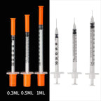 50/100Pcs Veterinary Injector Disposable Poultry Adjustable Continuous Syringe Vaccination Needle Livestock Pig Cow Pet Syringe