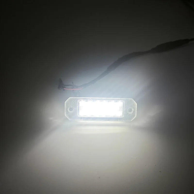 2Pcs For VW Transporter T5 2003-2015 T6 For Caddy 2004-2017 Tail White LED License Plate Light Number Plate Lamp Assembly