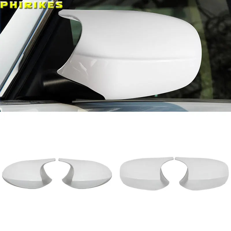 1 Pair White Replacement Rearview Side Mirror Covers Cap for BMW E90 E91 E92 E93 E81 E87 E82 E88 3 1 Series M Accessories