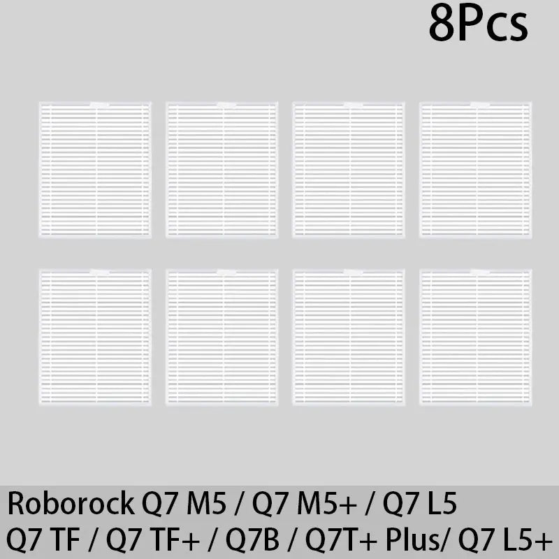 Roborock Q7 M5 / Q7 M5+ / Q7 L5 / Q7 L5+ / Q7 TF / Q7 TF+ / Q7B / Q7T+ Plus Parts Main Brush Filter Mop Cloth Dust Bag