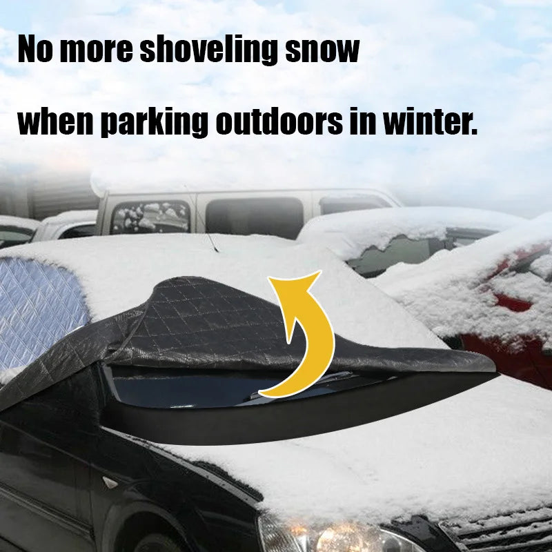 Car Snow Cover Extra Large Windshield Side Window Protector Covers For Snow Ice Sun Shade Dust Frost Freezing Accessories