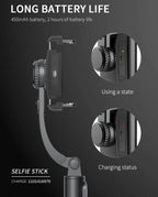COOL DIER 2026 NEW Phone Gimbal stabilizer Wireless Bluetooth selfie stick tripod Stabilizer holder bracket For Smartphone live