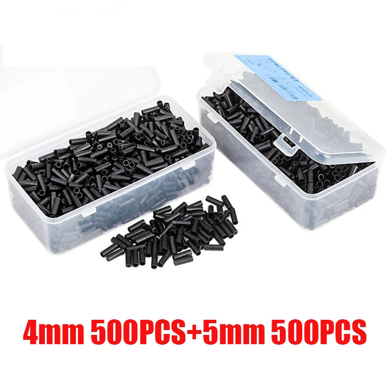 1000Pcs/Box Road Mtb Bicycle 4mm 5mm Bike Derailleur Shift Brake Cable End Cap Dust Cover Shifter Housing Ferrules Crimps