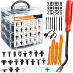 800pcs-100Pcs Car Fastener Clip Kit Fender Rivet Plastic Clips Auto Body Push Retainer Pin Rivet Bumper Door Trim Panel Repair
