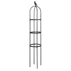 Plant Climbing Support Trellis Stand 2-3 Tier, White or Black, for Tomato Vine Plants